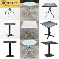 Square Table Round Table White Black Champagne 6070 Cm Coffee Shop Tea Table Casual Dining Table Outdoor Table Iron Art Table