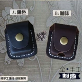 Зажигалка, кожаный чехол ручной работы на керосине, воловья кожа, из натуральной кожи