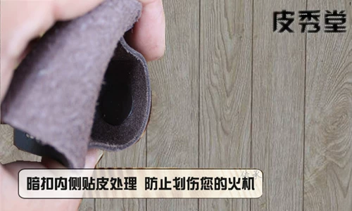 Зажигалка, кожаный чехол ручной работы на керосине, воловья кожа, из натуральной кожи