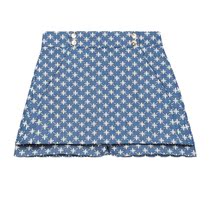 France M home 2021 spring and summer flower embroidery high waist casual shorts skirt