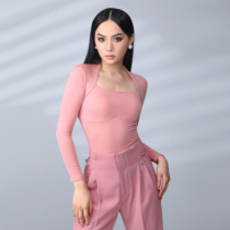 TID Latin Dance Wear 2023 Autumn and Winter New Long-sleeved Tops Womens National Standard Dance Practice Wear Bottoming Modern Dance Wear
