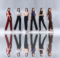 TID Latin Dance Wear Adult Womens Modern Dance Wear New 2023 Womens One-piece Top Professional National Standard M365