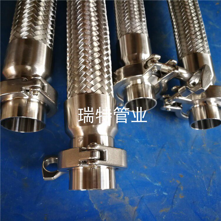 Stainless steel 304 fast-loading metal hose clamp corrugated pipe sanitary grade wine pipe food grade hose DN25