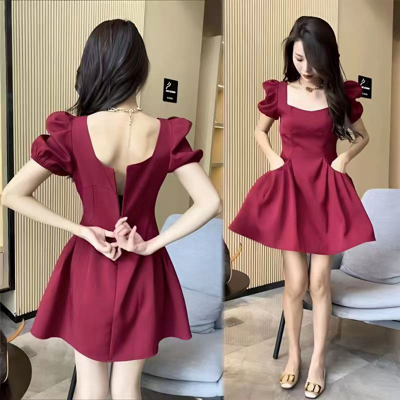 Trendy A-Line Skirt from Douyin, Sweet and Spicy, Tummy-Covering, Fresh and Spliced Dress, Short Mid-Length Skirt for Petite Figures Trendy A-Line Skirt from Douyin, Sweet and Spicy, Tummy-Covering, Fresh and Spliced Dress, Short Mid-Length Skirt for Petite Figures