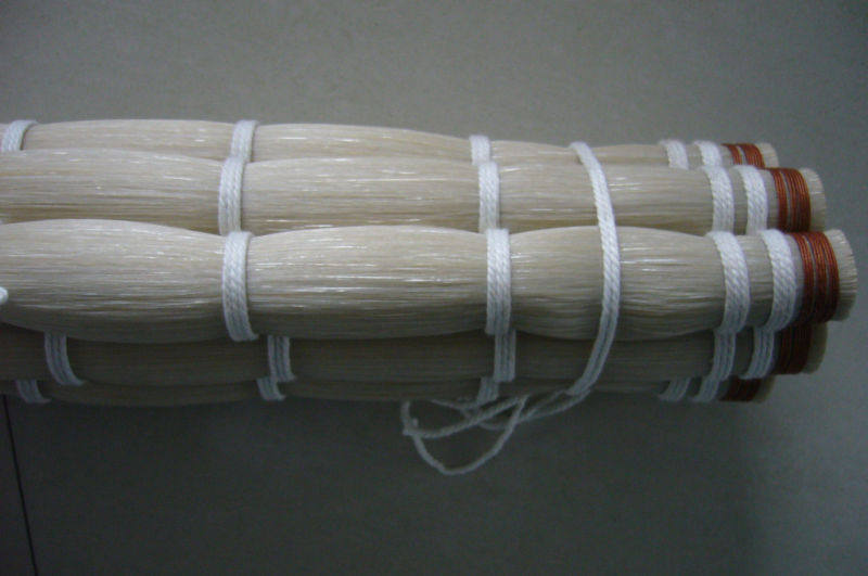 Pure White Horsetail Natural Mongolia White Mati Mawei Pluccen Bow String Instrument Bow Fur