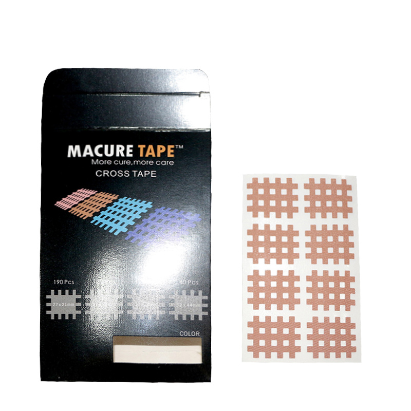Macure Tape muscle stickers cross physiotherapy cloth stickers (8 stickers) intramuscular effect stickers muscle exercise acupoint stickers