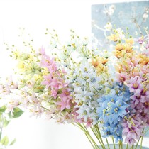 Single branch trigeminal spring flower simulation flower dancing orchid fake flower home decoration flower art wedding flower wedding flower