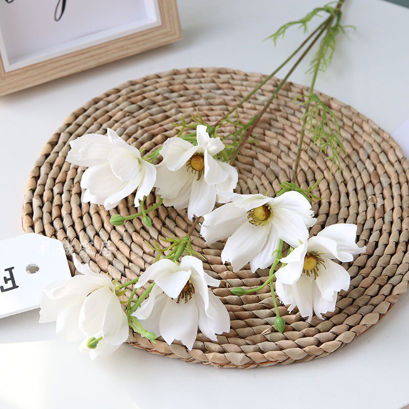 8-color Persian chrysanthemum simulation grid mulberry flower Home decoration fake flower Wedding soft decoration floral shooting props Daisy flower