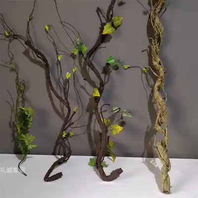 Foamed withered vine dead branch simulation dead tree Vine soft-fitting flower material project landscape branch pipe decorative Rattan