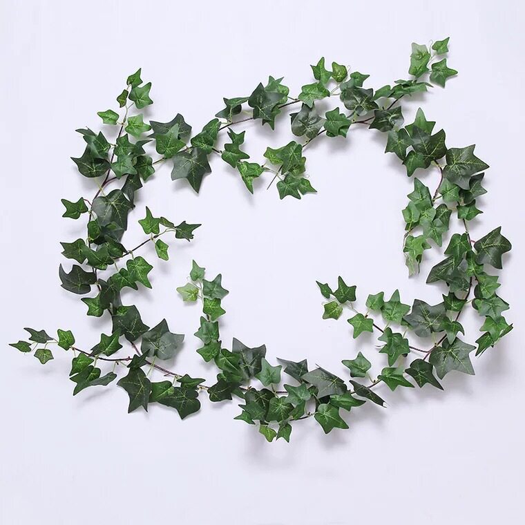 1.8m ivy leaves rattan ground melon leaves rattan ceiling decorative leaves wedding road flower wall window decorative leaves