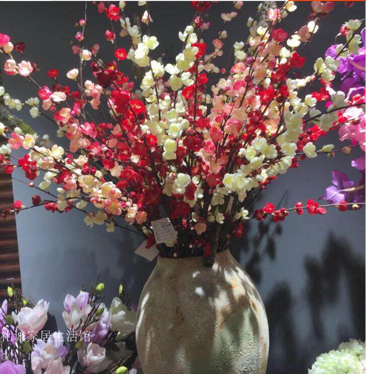 (Special JIA does not refund) simulation plum flower, ramei soft clothing flower red ramei branch