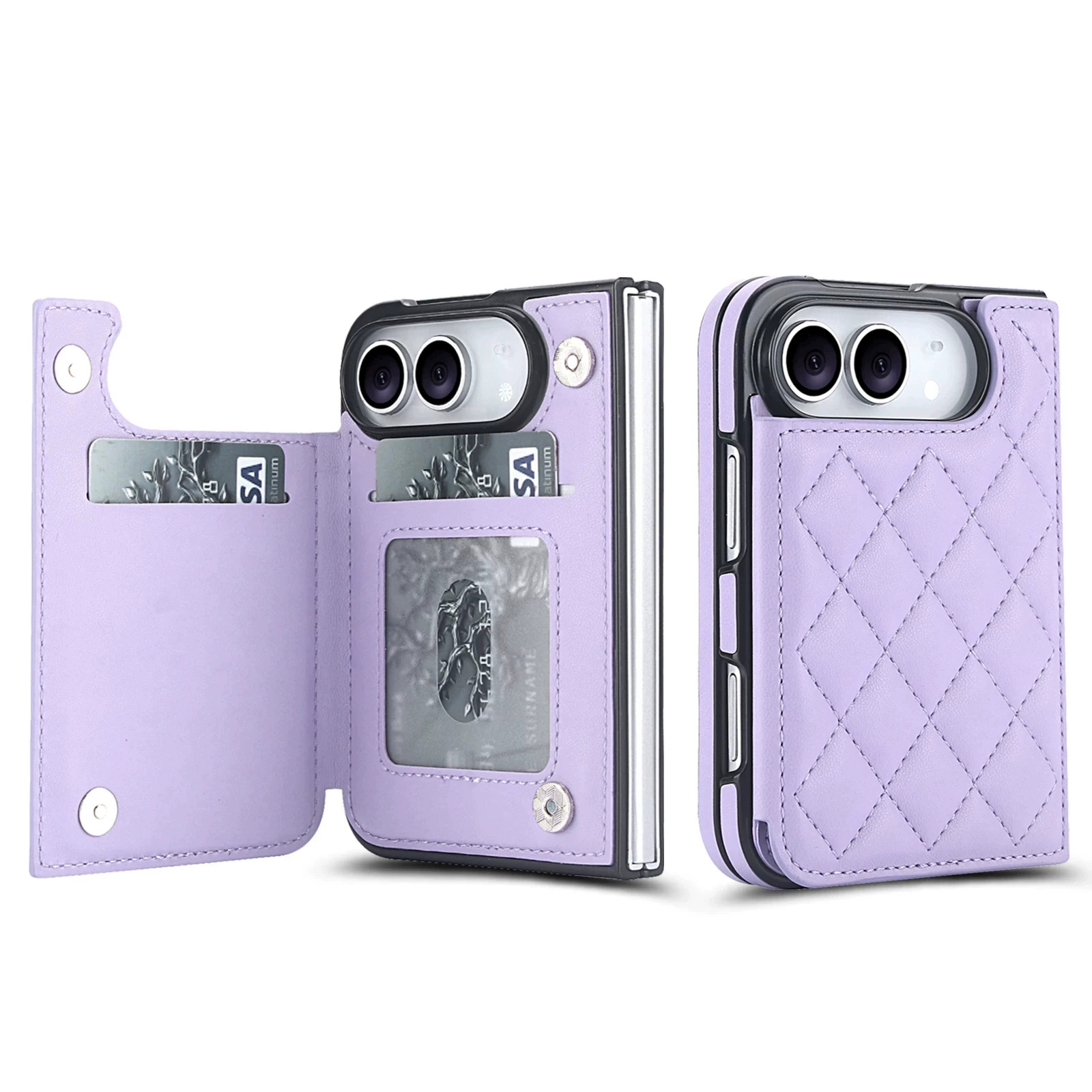 Rose Gold Diamond Quilted Leatherette iPhone Case