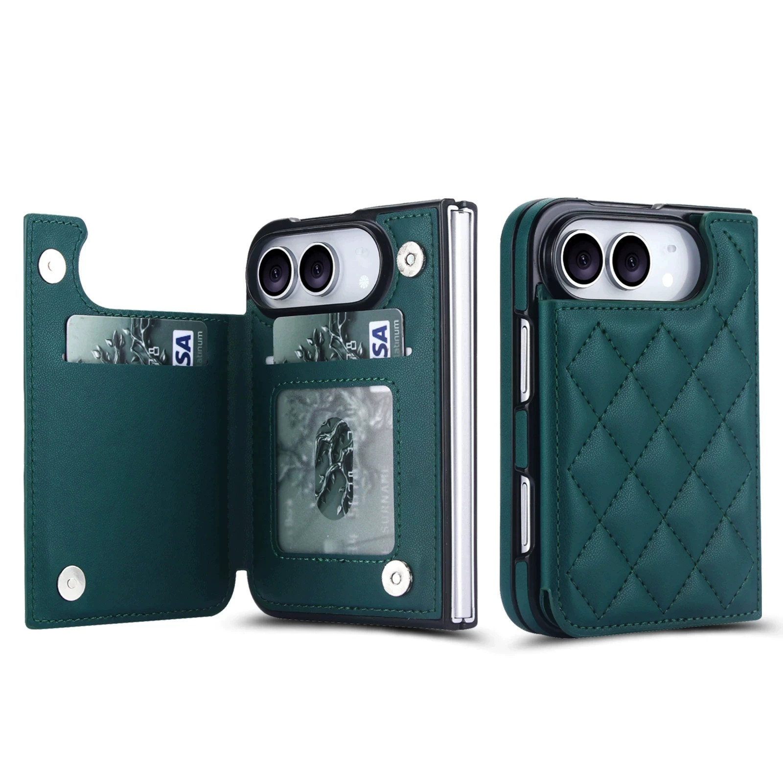 Rose Gold Diamond Quilted Leatherette iPhone Case