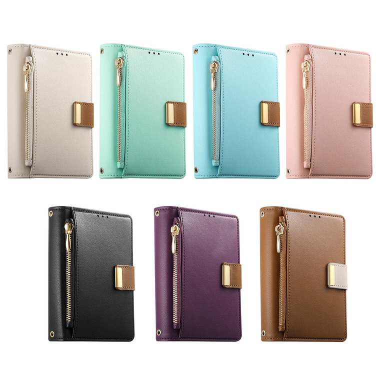 Golden Retriever Card Slot Leather Stand Flip Foldable iPhone Case