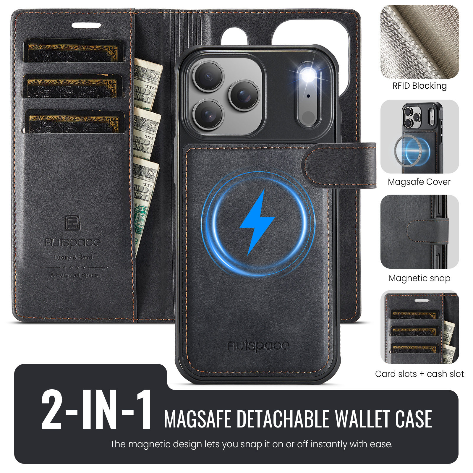 Distressed Leather Stitching Logo iPhone Case