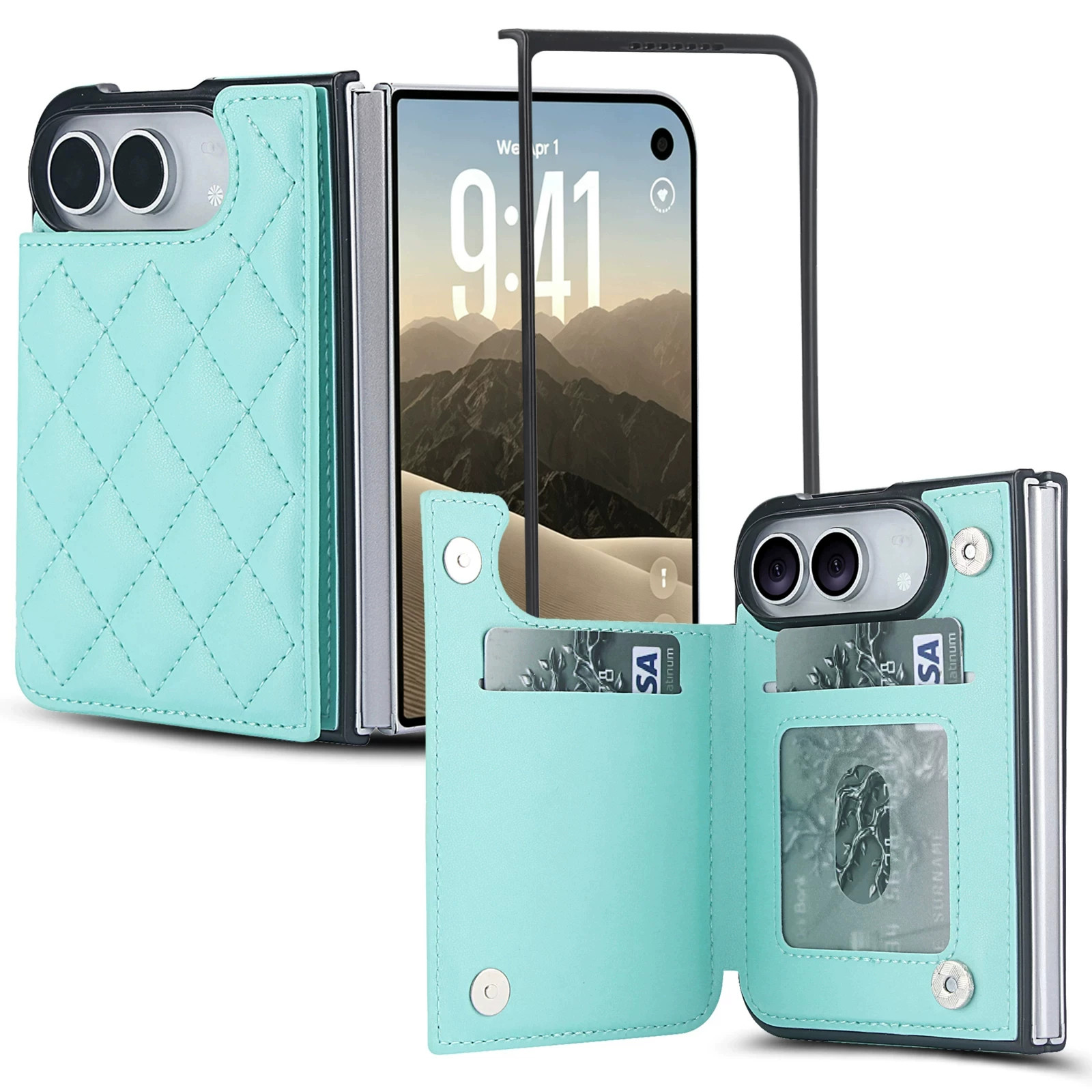 Rose Gold Diamond Quilted Leatherette iPhone Case