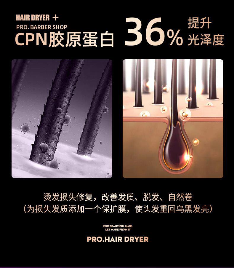 Новогодний подарок hair dryer household student dormitory hair dryer high power