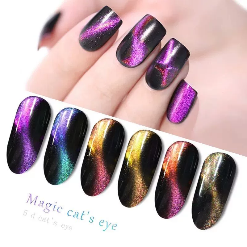 Nail Art 5d Nail Cat Eye Nail Ba Lan Chameleon Gradient Cat Eye Seal Magnet Quang trị liệu Magic Shadow Nail Tool - Công cụ Nail