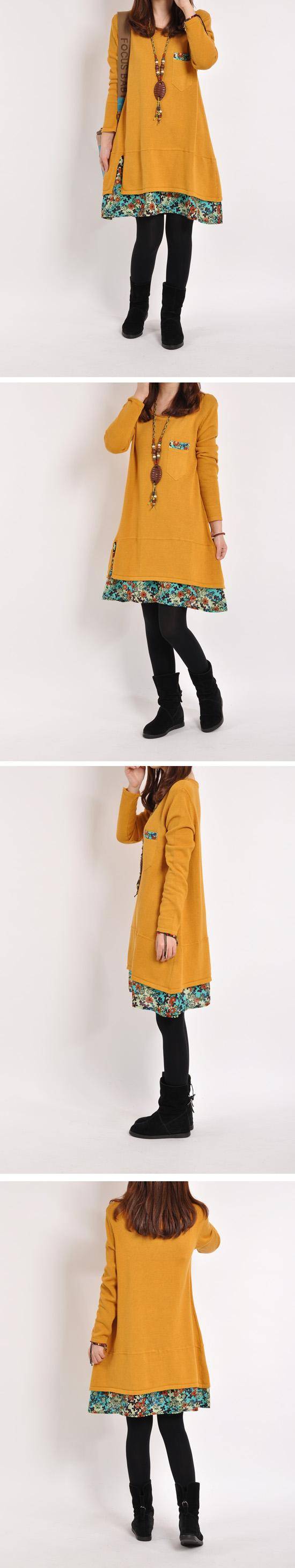 Occident and the United States Polyester printing Female dress (Army Green - XXXL)NHYF1262-Army Green - XXXL