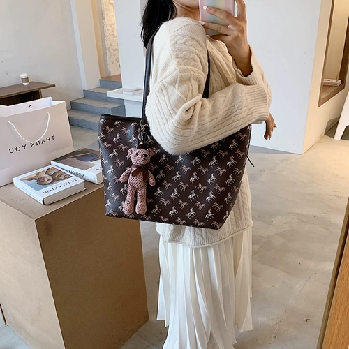 Сумка через плечо, брендовая сумка на одно плечо, вместительный и большой шоппер, 2020