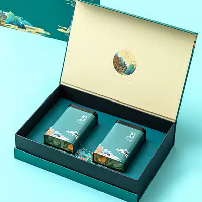 Universal tea packaging box empty box Red green tea Pu'er Biluochun gift box One and a half kg of tea tin gift box