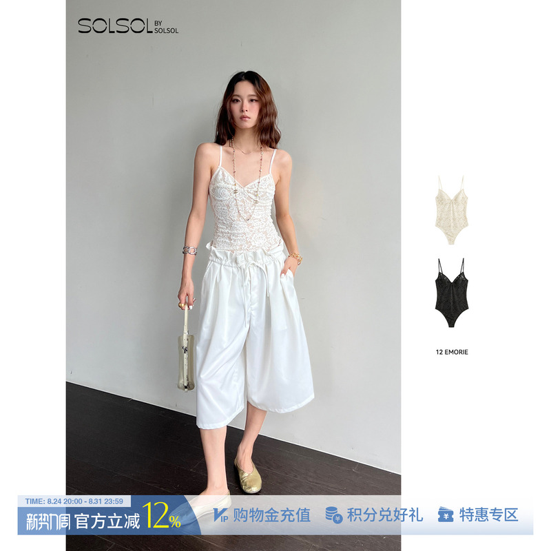 12 Emorie Designer 26 Early Autumn New Lightweight Soft Mist Lace Jumpsuit Solsol Buyer Store