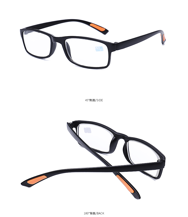 Unisex Thoải mái độ siêu nhẹ TR90 Full Frame Hoàn thành Kính cận thị 0-600 độ Ống kính cận thị tròng kính cận