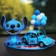 Stitch xe trang trí sáng tạo dễ thương lắc đầu Stitch phụ kiện xe hơi trang trí xe búp bê - Ô tô nội thất Accesseries