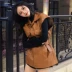 Mùa thu và mùa đông phong cách Hàn Quốc chic lỏng hoang dã bf Harajuku không tay thắt lưng da áo khoác vest nữ sinh viên thủy triều áo khoác kaki nữ Áo vest