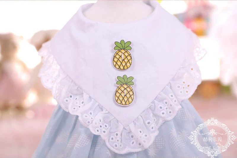 Dễ thương dứa búp bê váy thú cưng mèo mỏng con chó con chó nhỏ VIP Teddy váy trang phục mùa xuân và mùa hè - Quần áo & phụ kiện thú cưng áo dành cho chó con	