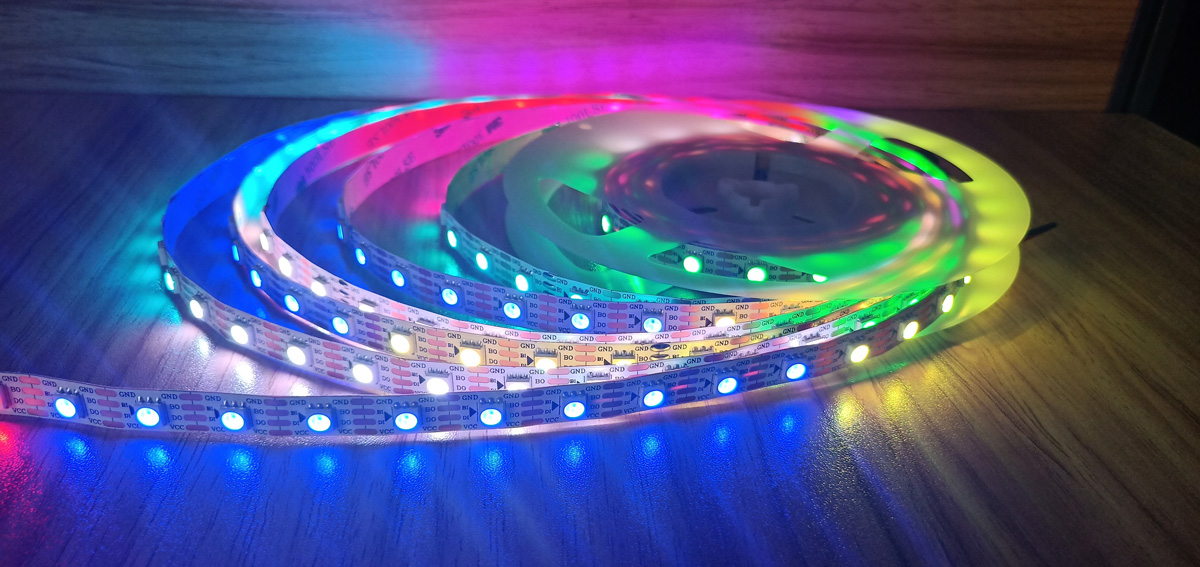 5V 300LED SMD5050 RGB Double SPI SK6813 Digital Led Strips