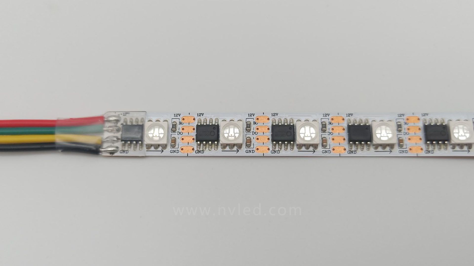 TM1934A SMD5050 RGB 全彩跑马灯带