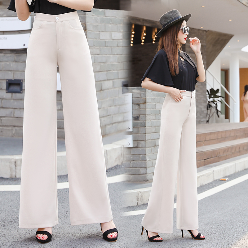 New Latin dance modern dance pants Female Jitterba national flag dance wide leg pants Female ballroom dance high waist square pants trousers