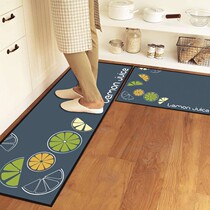 Special kitchen mat anti-slip oil resistant can be wiped from washing waterproof whole pad water absorption special dirty household