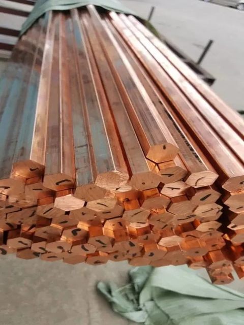 T2 Copper Hexagonal Rod Hexagonal Rod Copper Hexagonal Rod Side Length 8 10 12 14 18 20-36