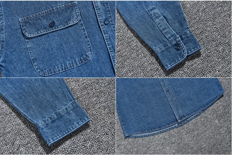 Thanh niên mùa thu đông denim áo khoác nam lỏng lẻo Nhật Bản và Hàn Quốc giản dị tay dài Slim áo khoác màu rắn xu hướng quần áo công sở retro dày