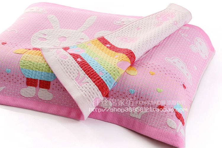 bốn đứa con lớn gối bông gạc sinh viên phim hoạt hình miễn phí vận chuyển một cặp váy làm gối 40X60 - Khăn gối
