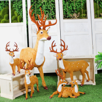 New forest wedding props simulation deer Forest wedding ornaments Sika deer outdoor lawn wedding decoration ornaments