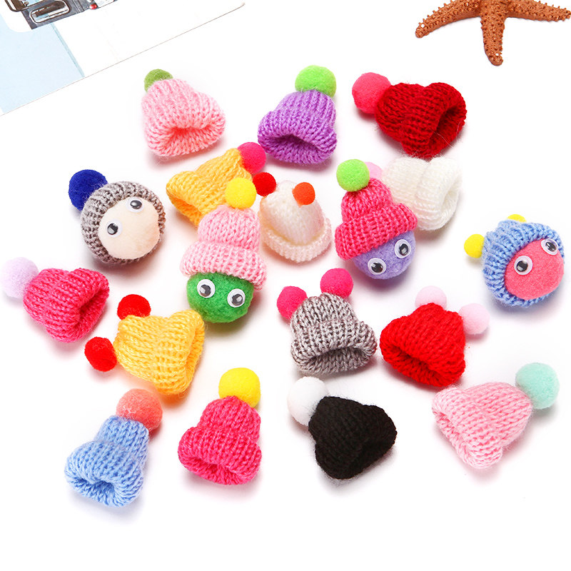 Mini small hat hair ball diy gross balls plush balls Colour wool ball wool line hat nursery handmade material