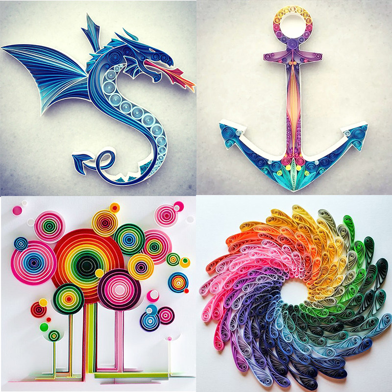 Roll Paper Material Bag Ship Anchor Roll Paper Painting Tool Suit Roll-sheet Article Sketch Artisanal Diy