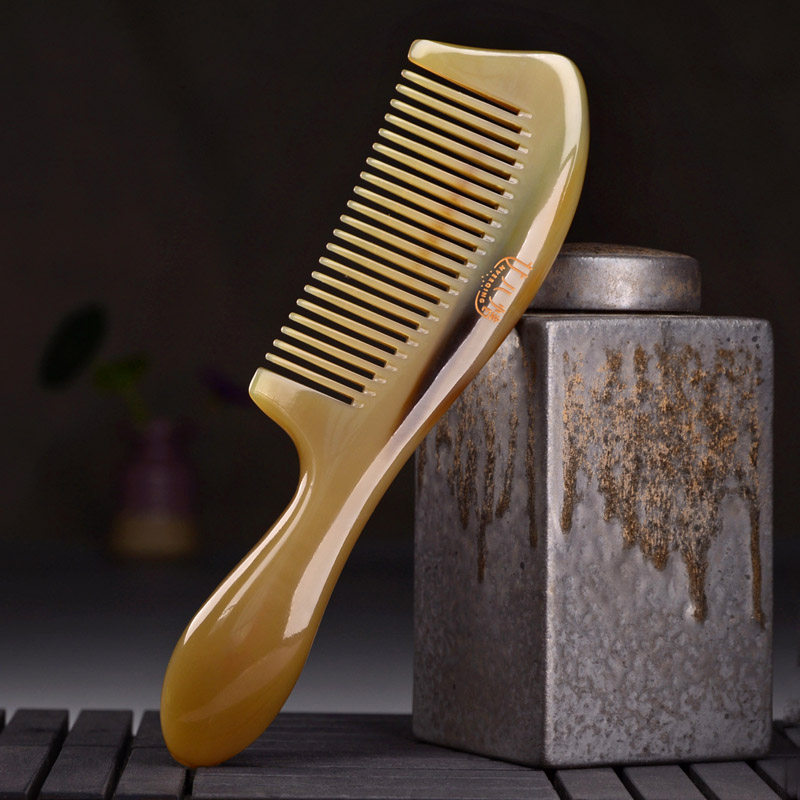 Yak Horn Comb Pure Natural Home Massage Comb Head Meridians Comb prevents electrostatic head comb long hair