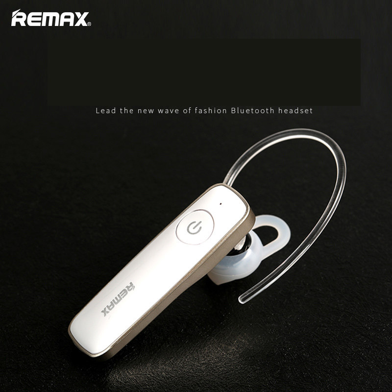 Remax Wise RB-T8 Ear Hanging Business Bluetooth Headphones Single Ear Clear Talk 4 1 One Tug Two Wireless Earplugs Voice Reminder Mobile Phone Call music duration About 5 hours