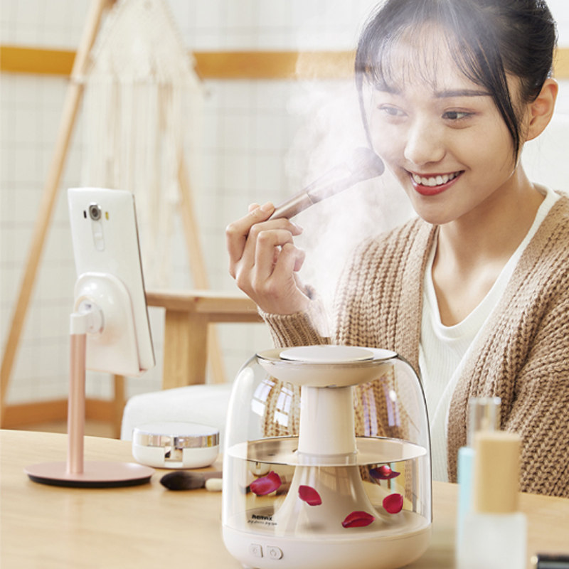 RedMAX cartoon desktop humidifier fine mist air conditioning room hydrating spray air moisturizing bedroom bedside living room office dormitory suitable home furnishings wind atmosphere night light