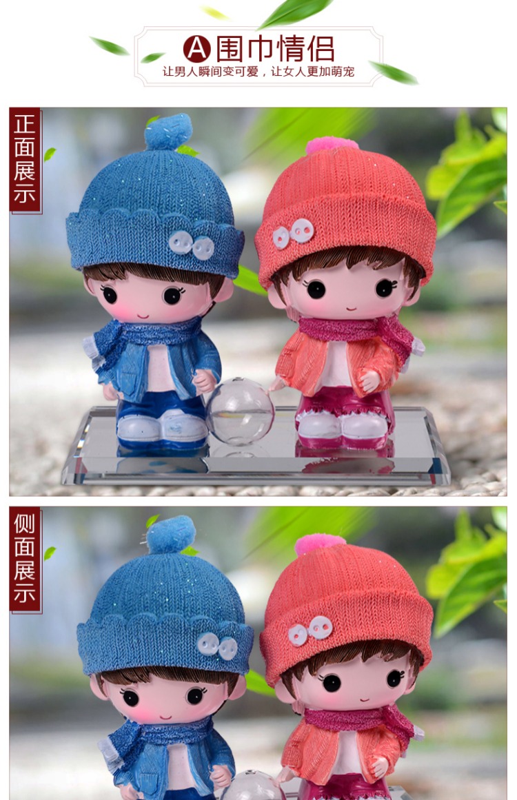 Hoạt hình sáng tạo búp bê búp bê pha lê xe nước hoa chỗ ngồi xe hơi nước hoa xe hơi trang sức trang trí cung cấp nữ đồ trang trí xe ô tô