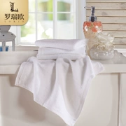 khách sạn năm sao với một chiếc khăn bông khăn mặt khăn trong gia đình nhỏ mềm và thấm màu trắng khăn bông dày - Khăn tắm / áo choàng tắm