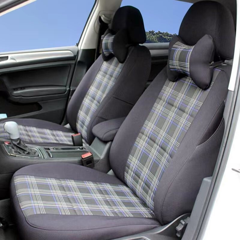 Volkswagen Golf 7 6 Bora Id3 Lavida Polo Santana Jetta Fabric Four-Season Full Coverage Car Seat Covers