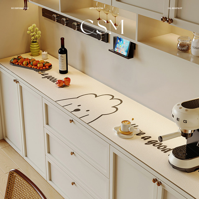 Entrance cabinet mat waterproof and oil-proof dining table TV cabinet desktop protective mat light luxury high-quality coffee table cloth