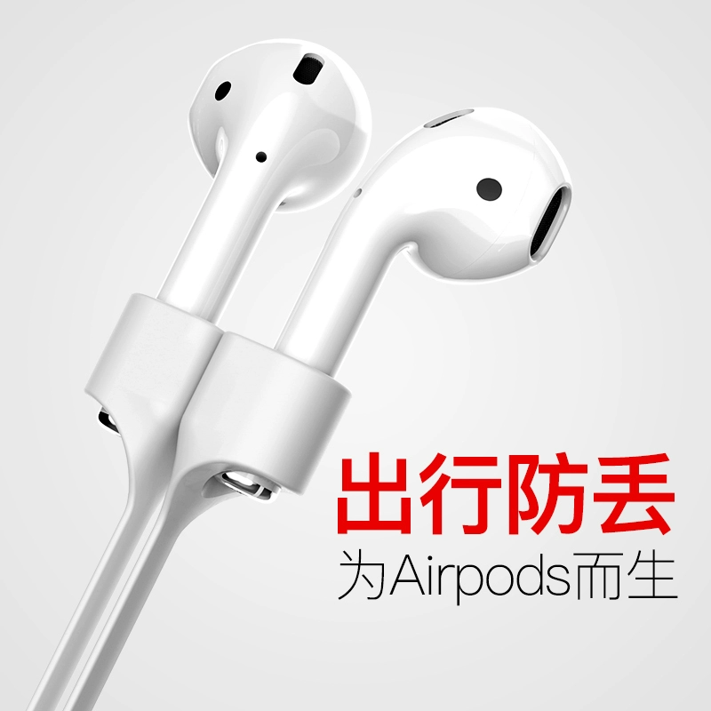 Dây chống thất lạc Baseus airpods iPhone XS Max Apple XS bluetooth airpods 2 dây chống mất tai nghe bằng silicon Cáp tai nghe thế hệ thứ hai 2 dây cắm tai nghe đa năng Phụ kiện chống rơi 1/2 - Phụ kiện MP3 / MP4