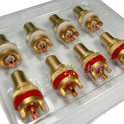 High-quality copper RCA preamp signal input terminals