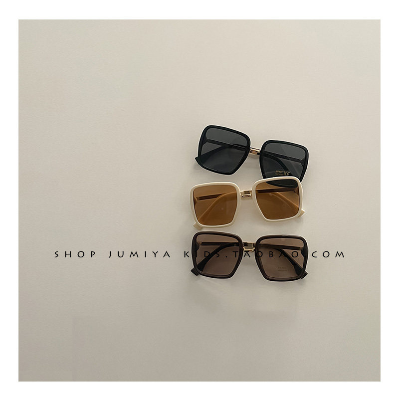 South Korean children's personality sunglasses Summer anti-UV polarized large frame ocean atmosphere male and female child fashion sunglasses Chaobol cool-Taobao